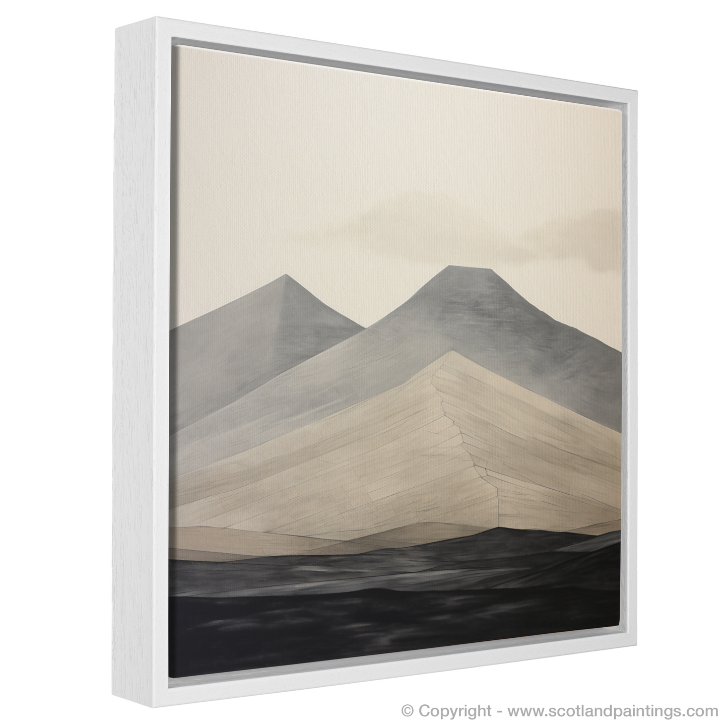 Painting and Art Print of Meall Garbh (Ben Lawers) entitled "Abstract Essence of Meall Garbh".