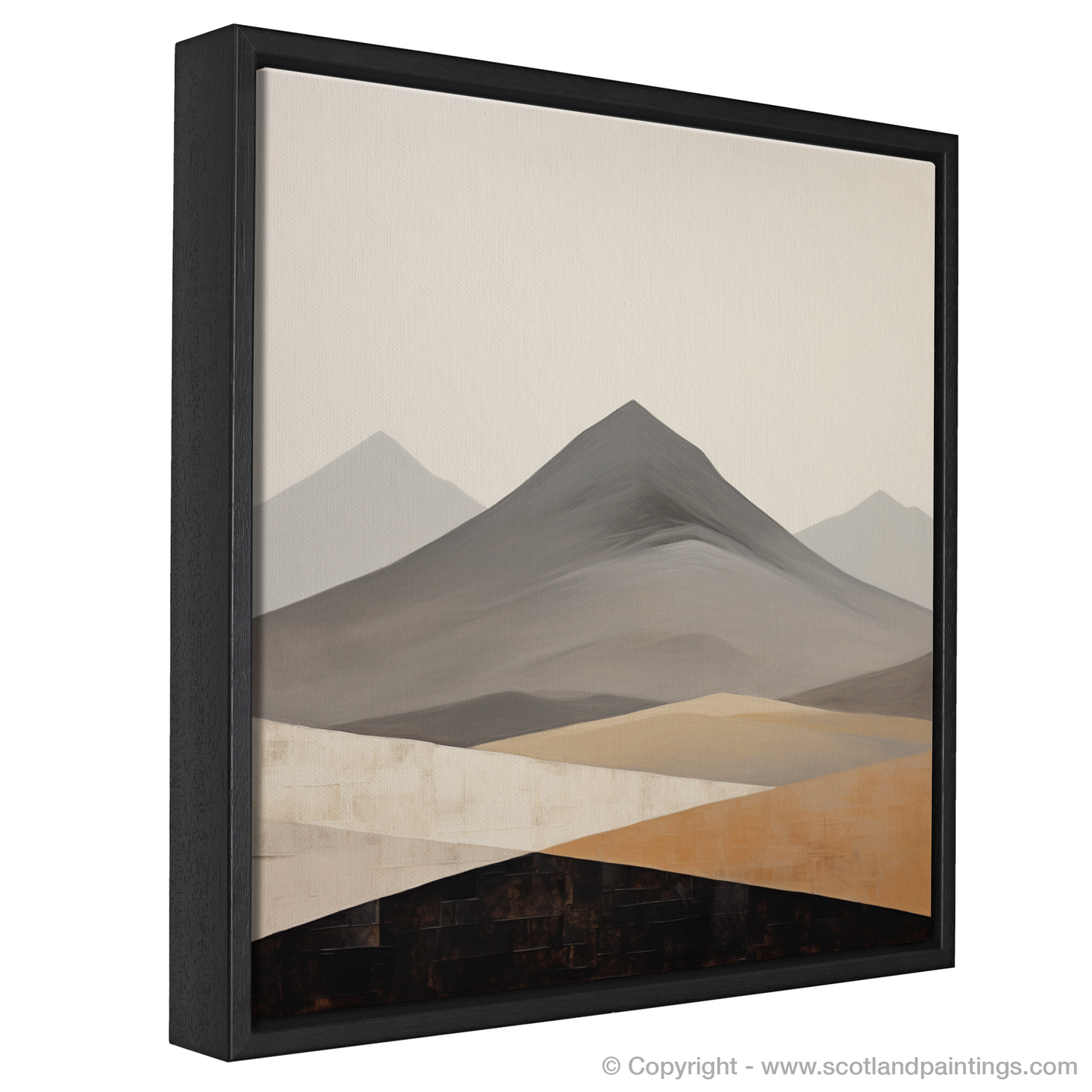 Painting and Art Print of Meall Garbh (Ben Lawers) entitled "Munro Essence: Meall Garbh Abstract".