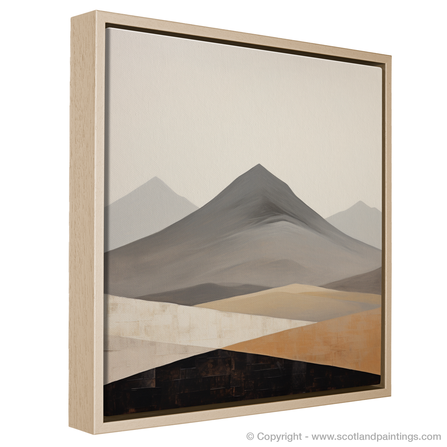 Painting and Art Print of Meall Garbh (Ben Lawers) entitled "Munro Essence: Meall Garbh Abstract".