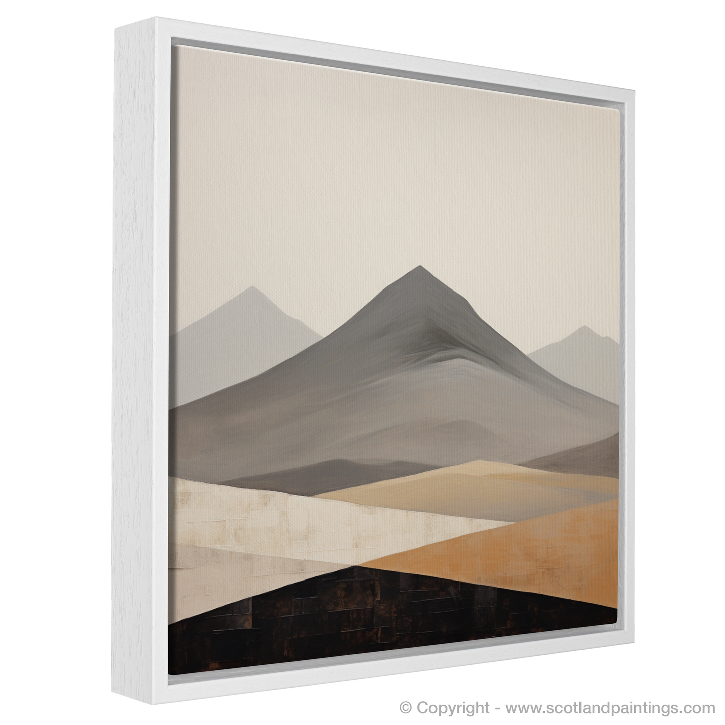 Painting and Art Print of Meall Garbh (Ben Lawers) entitled "Munro Essence: Meall Garbh Abstract".