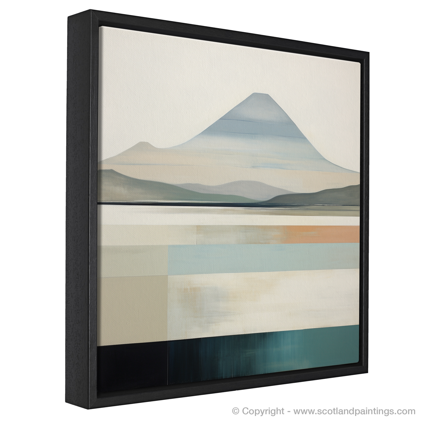 Painting and Art Print of Ben More entitled "Abstract Essence of Ben More".