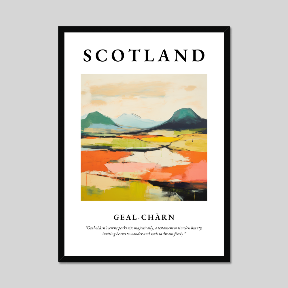 Poster of Geal-chàrn, Scotland.