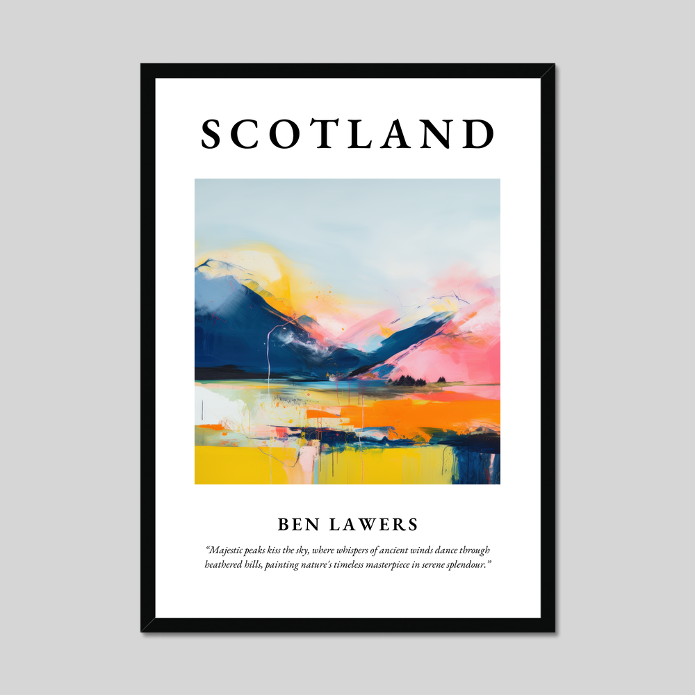 Poster of Ben Lawers, Scotland.