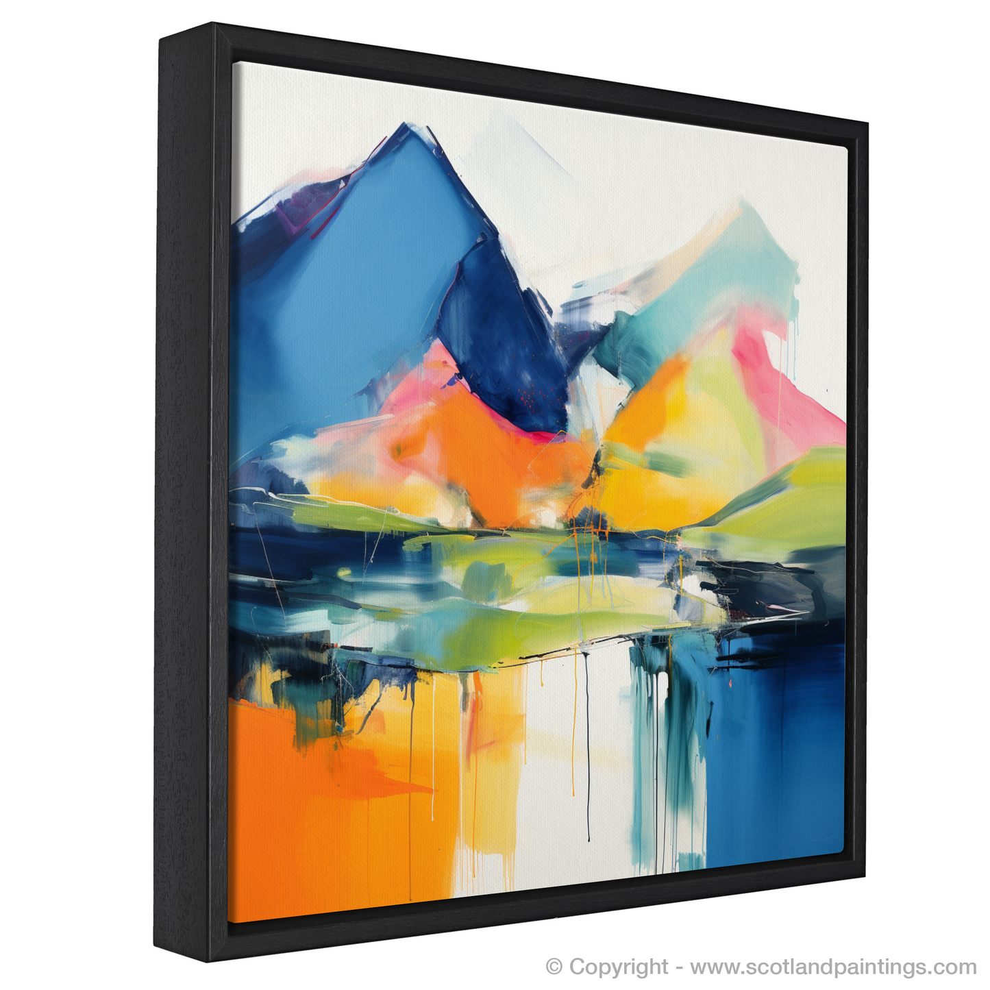 Painting and Art Print of Beinn Ìme entitled "Highland Rhapsody: An Abstract Ode to Beinn Ìme".