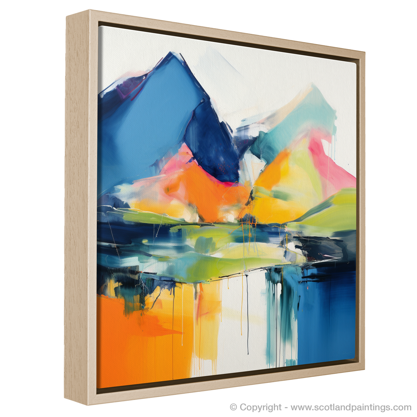 Painting and Art Print of Beinn Ìme entitled "Highland Rhapsody: An Abstract Ode to Beinn Ìme".