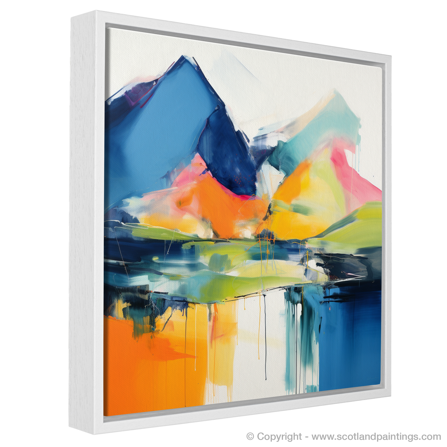 Painting and Art Print of Beinn Ìme entitled "Highland Rhapsody: An Abstract Ode to Beinn Ìme".