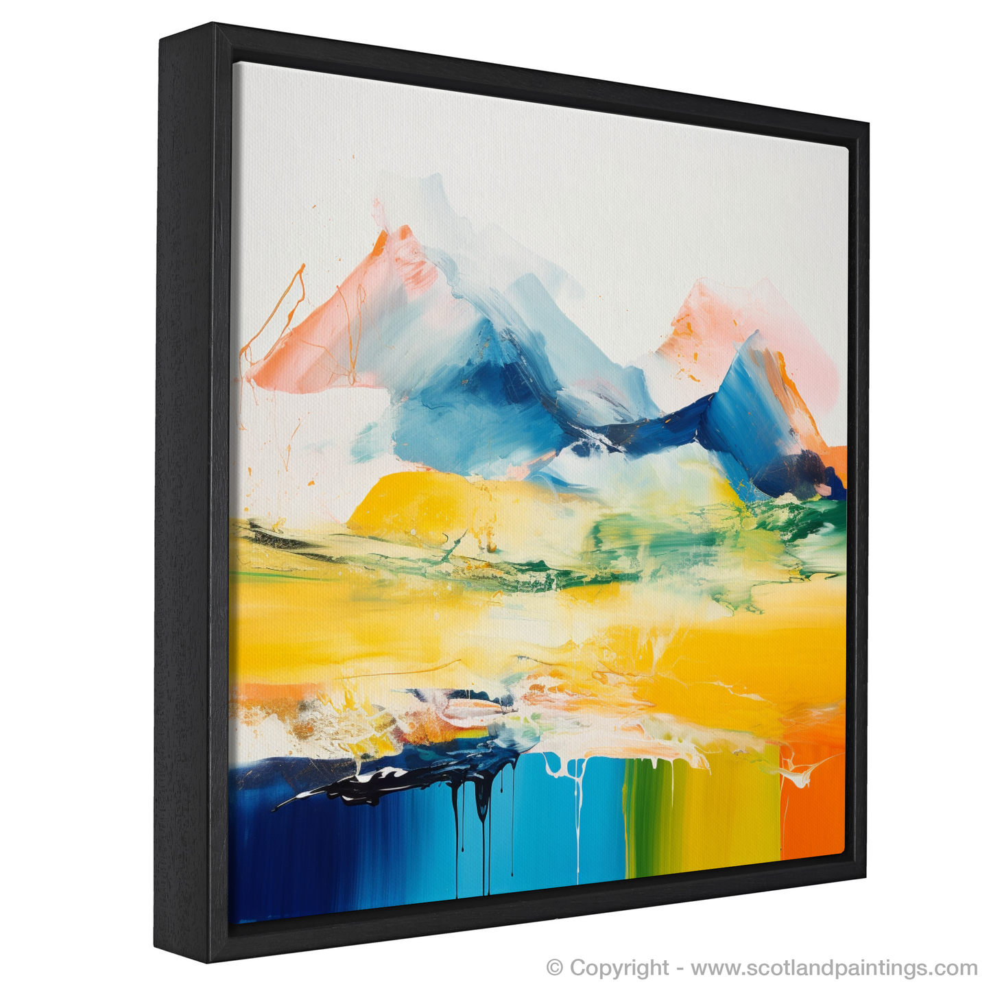 Painting and Art Print of Beinn Ìme. Abstract Highland Embrace: Beinn Ìme Reimagined.