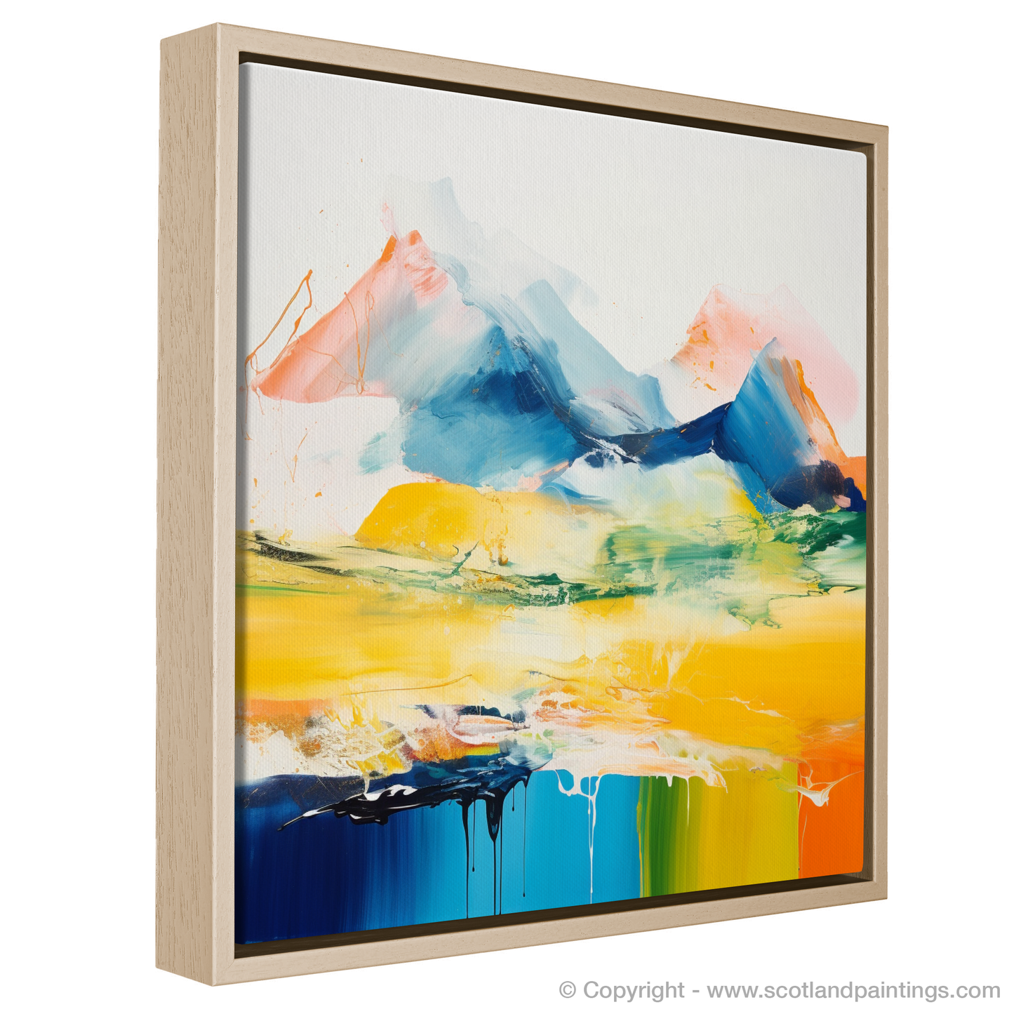 Painting and Art Print of Beinn Ìme. Abstract Highland Embrace: Beinn Ìme Reimagined.