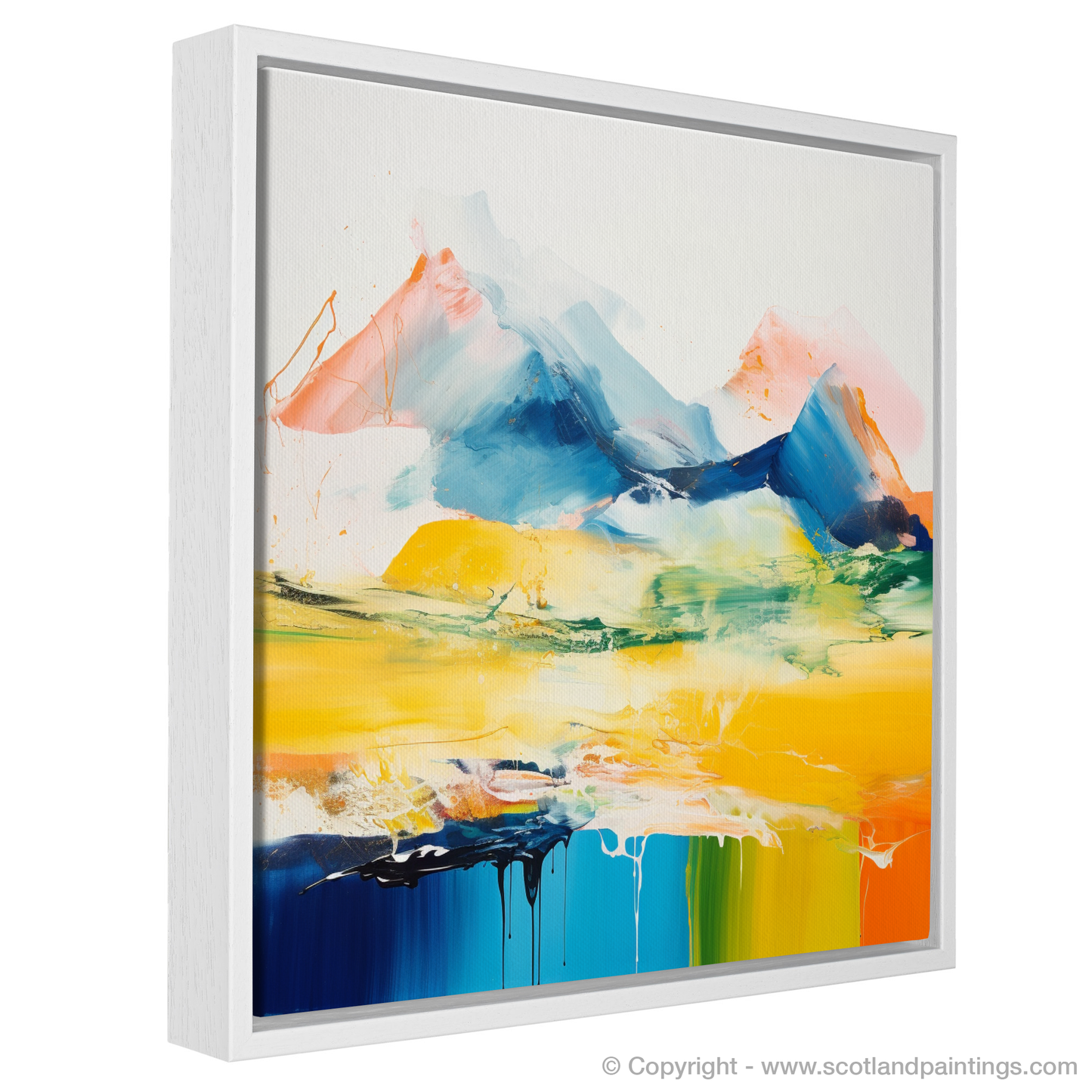 Painting and Art Print of Beinn Ìme. Abstract Highland Embrace: Beinn Ìme Reimagined.