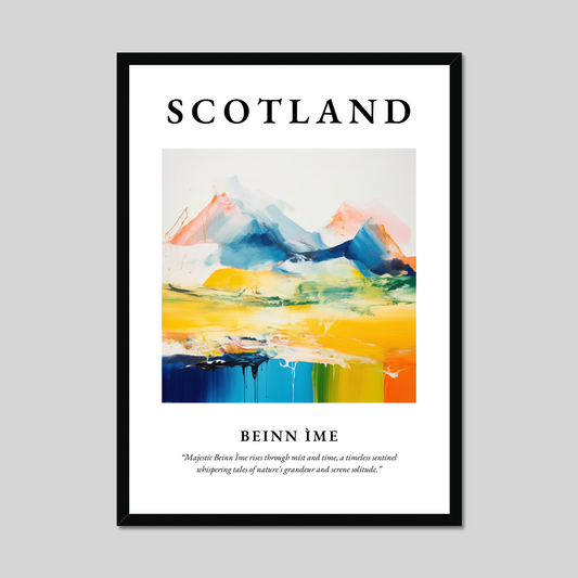 Poster of Beinn Ìme, Scotland.