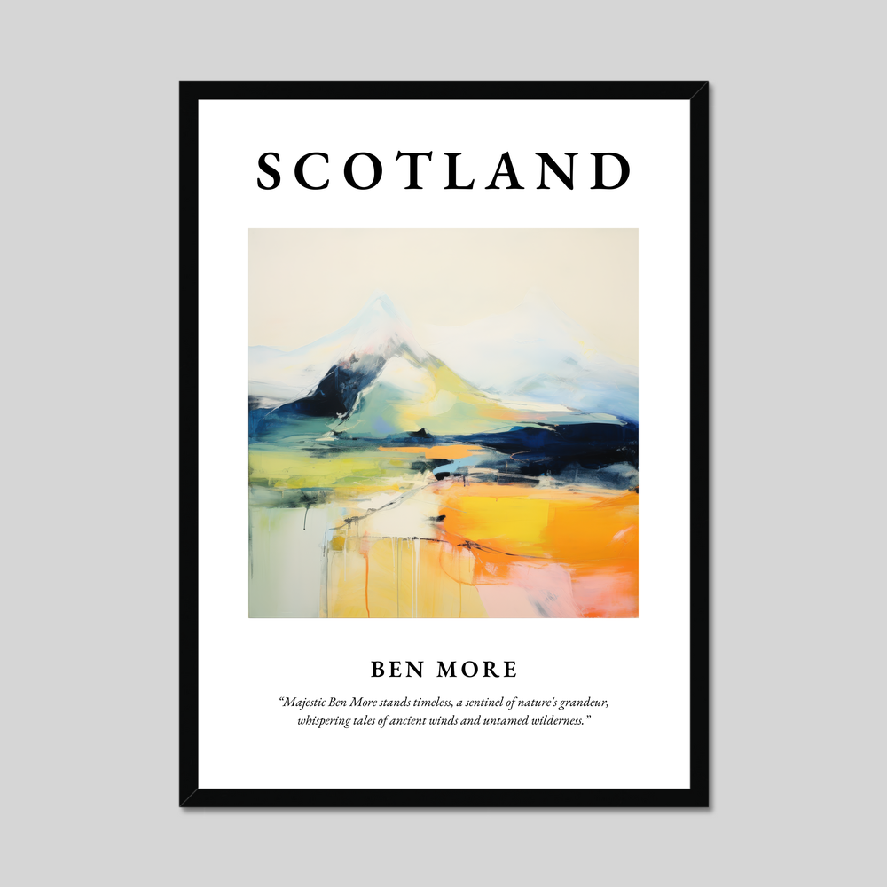 Poster of Ben More, Scotland.