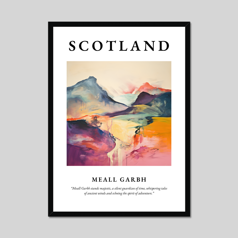 Poster of Meall Garbh, Scotland.