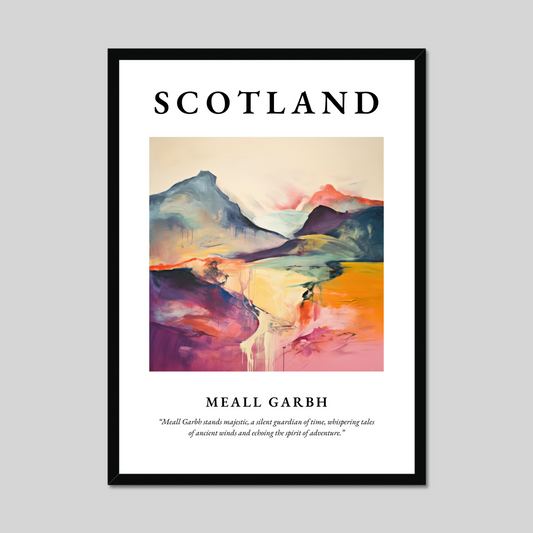 Poster of Meall Garbh, Scotland.