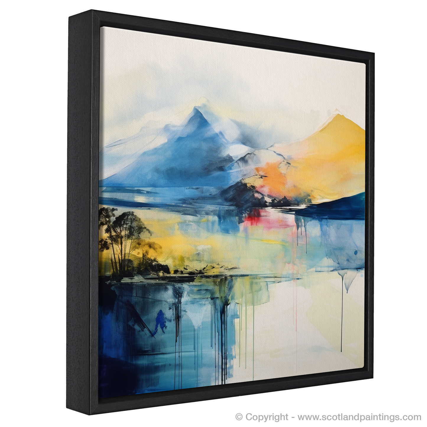 Painting and Art Print of Ben Vorlich (Loch Earn) entitled "Abstract Essence of Ben Vorlich".