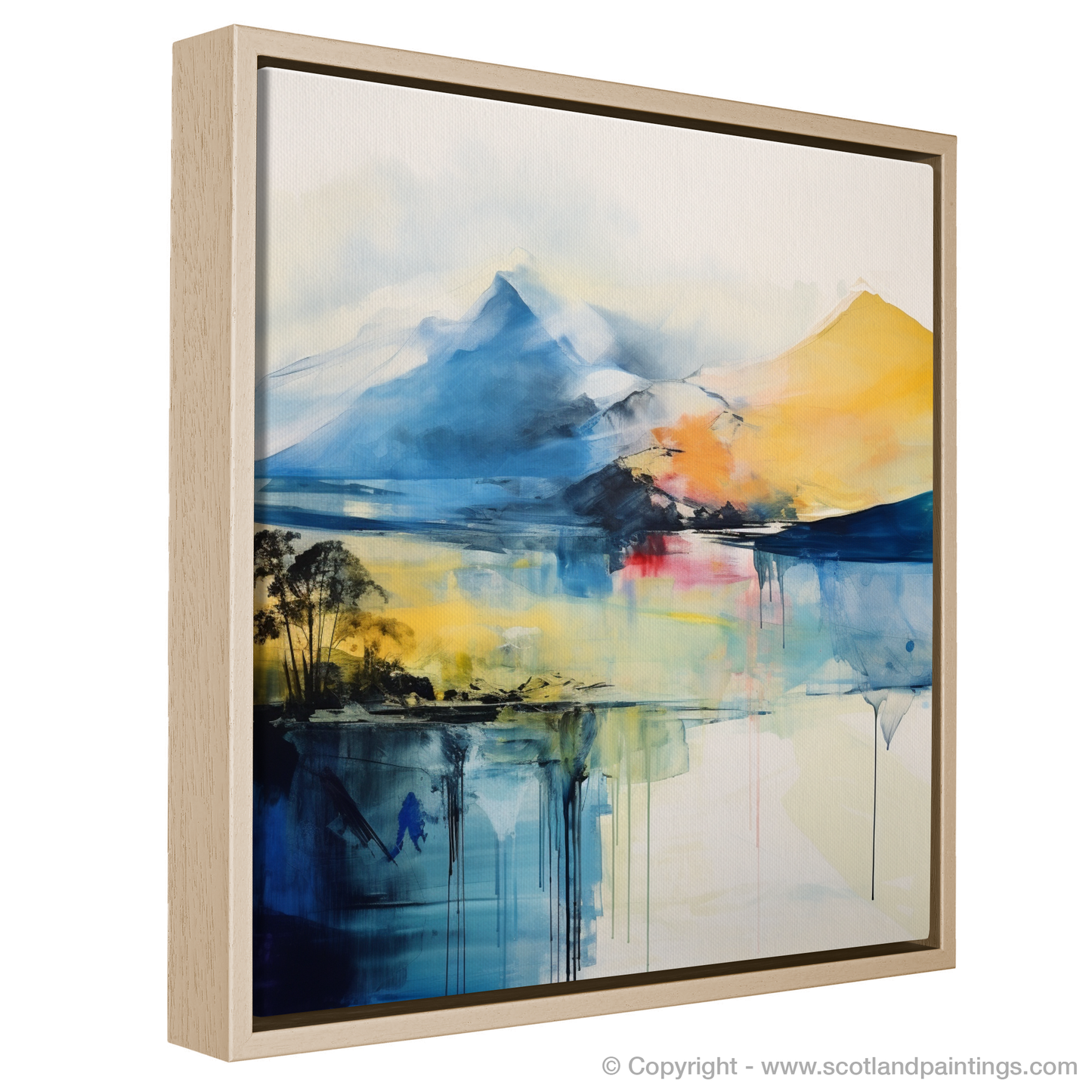 Painting and Art Print of Ben Vorlich (Loch Earn) entitled "Abstract Essence of Ben Vorlich".