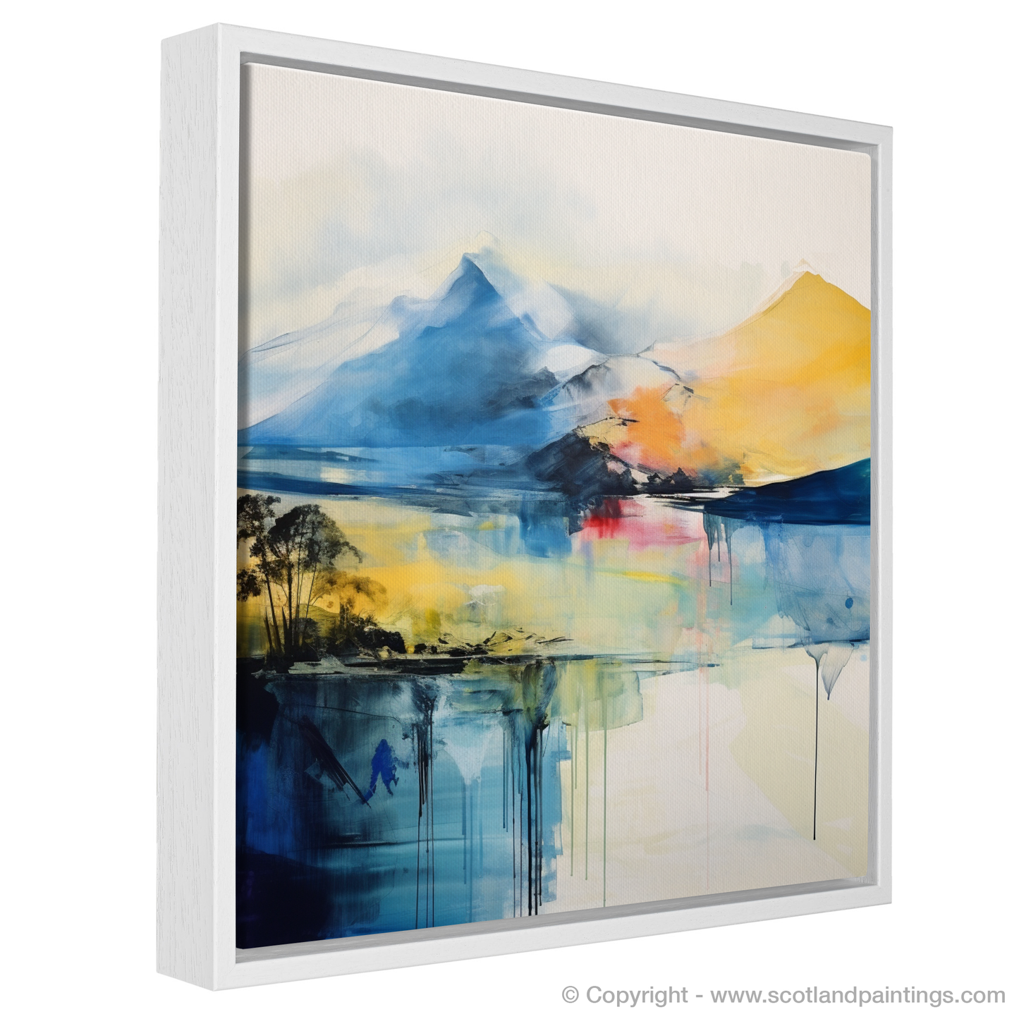 Painting and Art Print of Ben Vorlich (Loch Earn) entitled "Abstract Essence of Ben Vorlich".