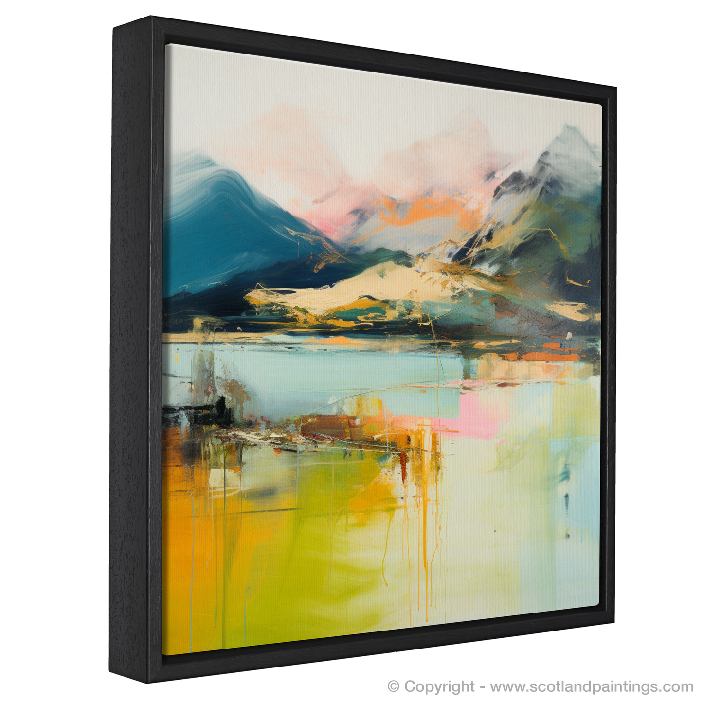 Painting and Art Print of Ben Vorlich (Loch Earn) entitled "Abstract Ben Vorlich: A Highland Dream".