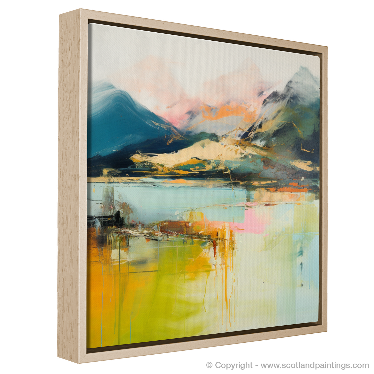 Painting and Art Print of Ben Vorlich (Loch Earn) entitled "Abstract Ben Vorlich: A Highland Dream".