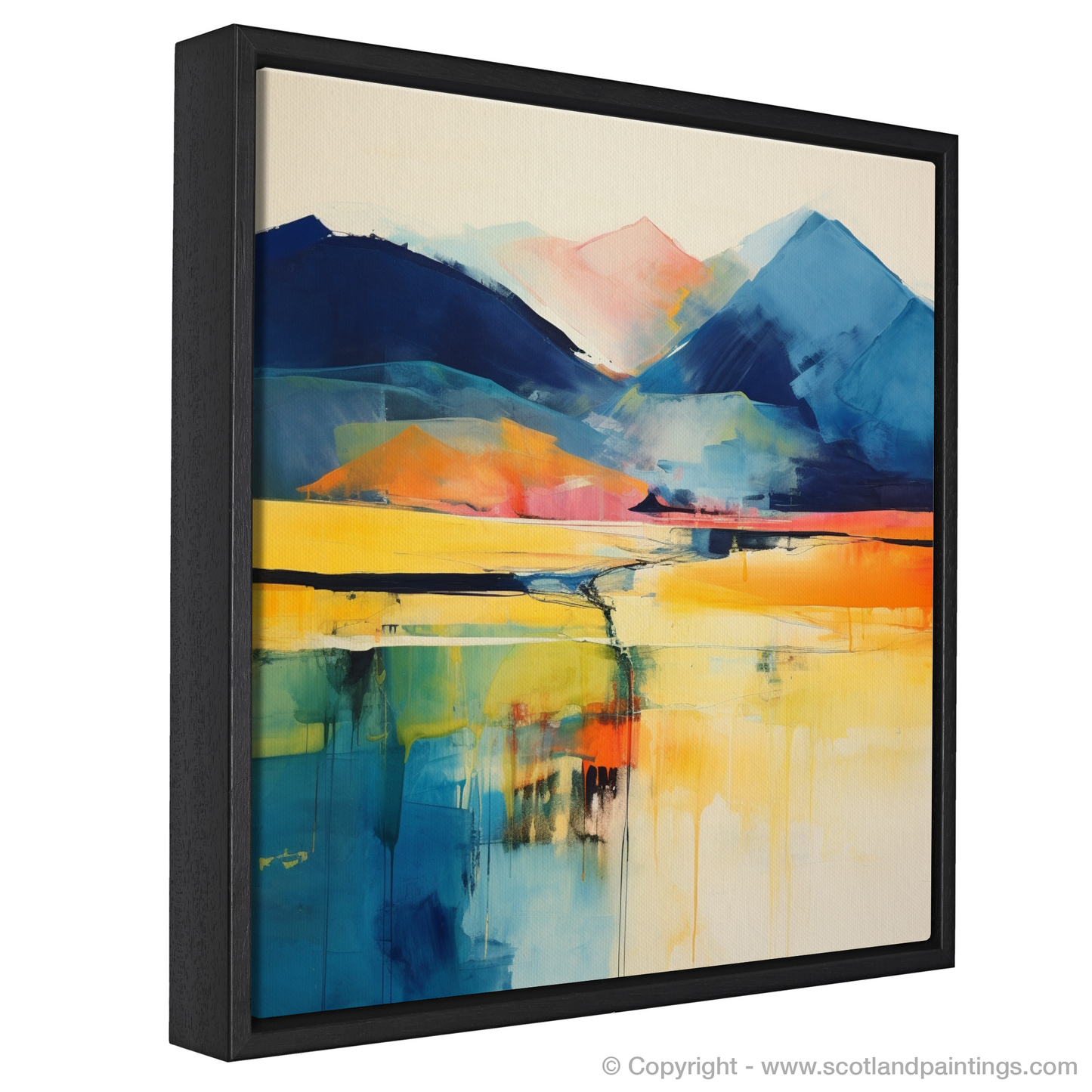 Painting and Art Print of Ben Vorlich (Loch Earn) entitled "Abstract Essence of Ben Vorlich".