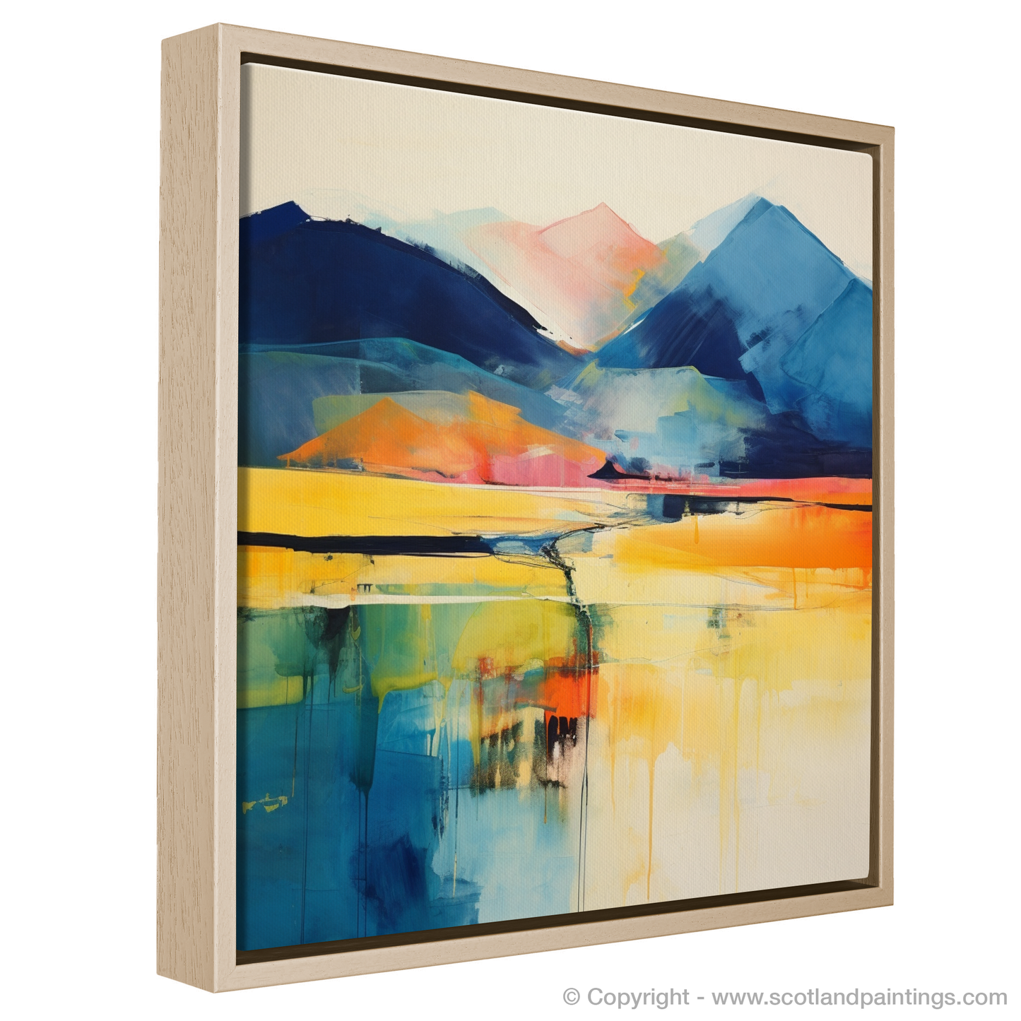 Painting and Art Print of Ben Vorlich (Loch Earn) entitled "Abstract Essence of Ben Vorlich".