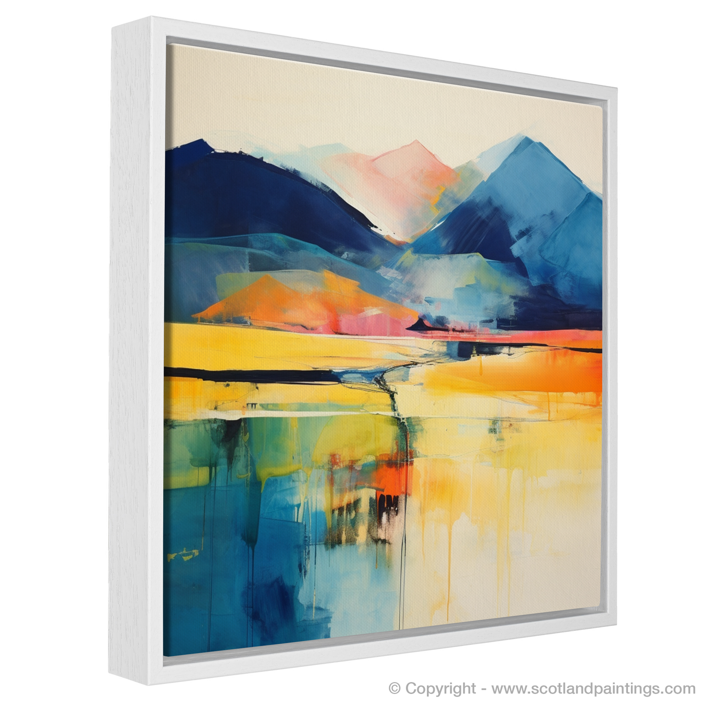 Painting and Art Print of Ben Vorlich (Loch Earn) entitled "Abstract Essence of Ben Vorlich".