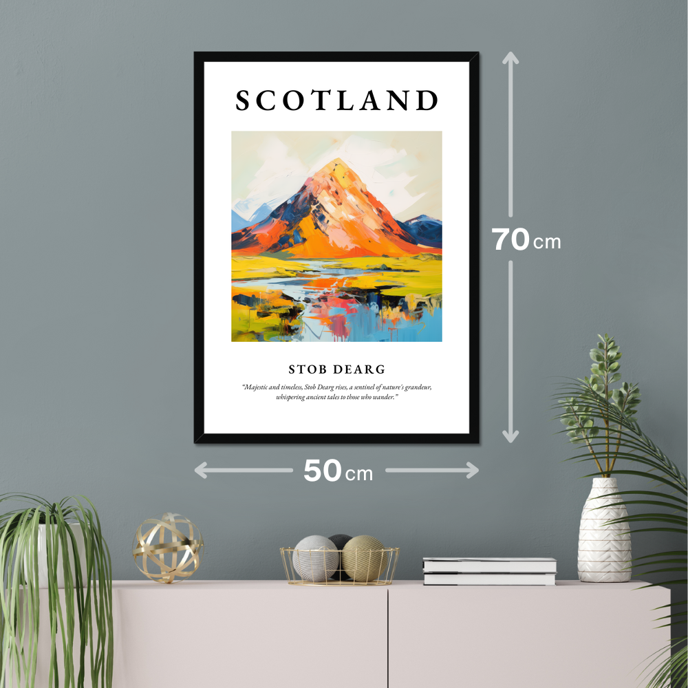 Poster of Stob Dearg hanging on a wall