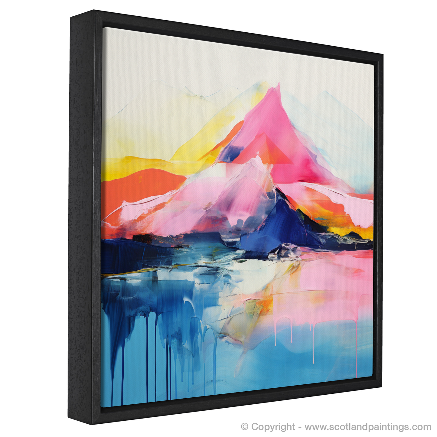 Painting and Art Print of Schiehallion entitled "Schiehallion Reverie: Abstract Ode to the Scottish Highlands".