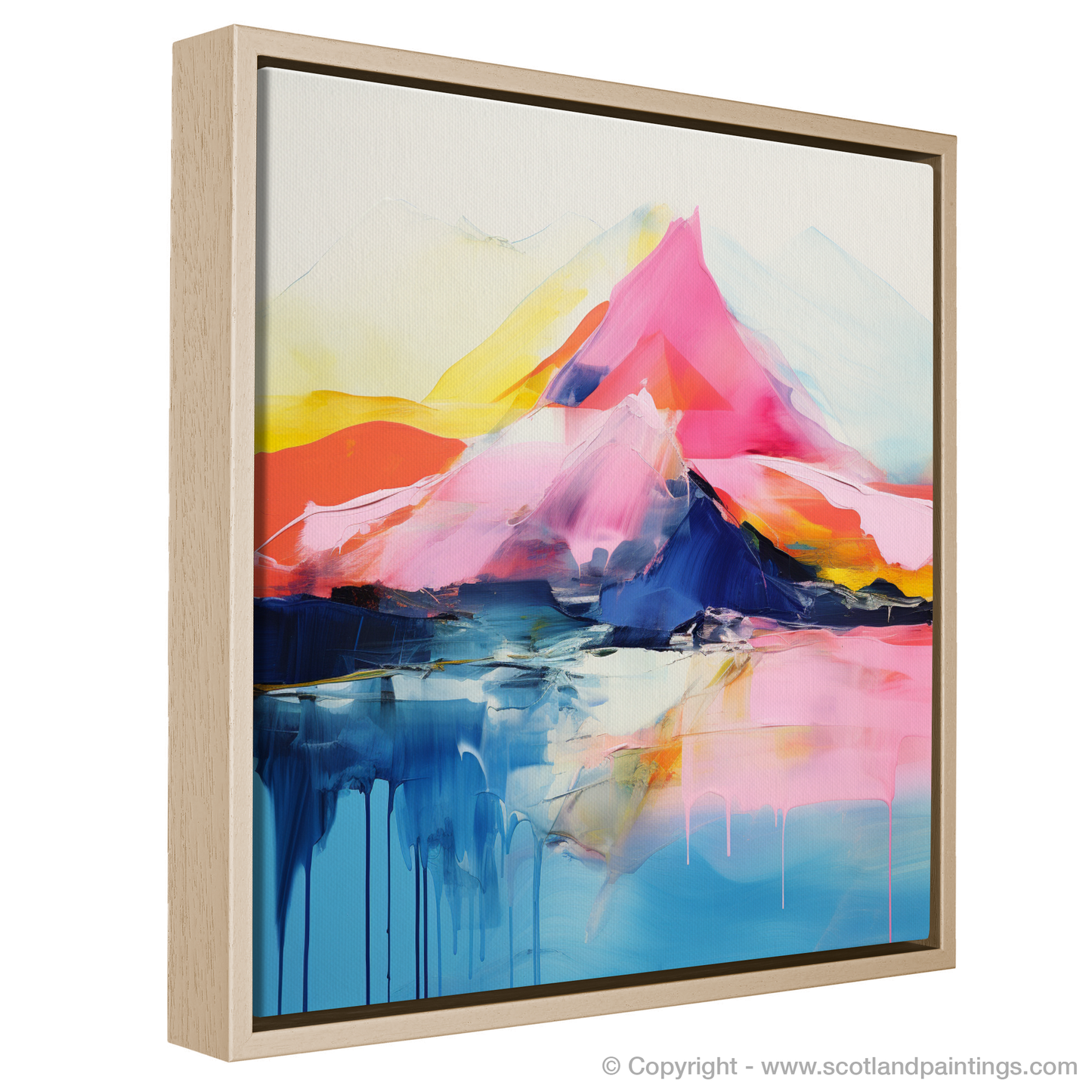 Painting and Art Print of Schiehallion entitled "Schiehallion Reverie: Abstract Ode to the Scottish Highlands".