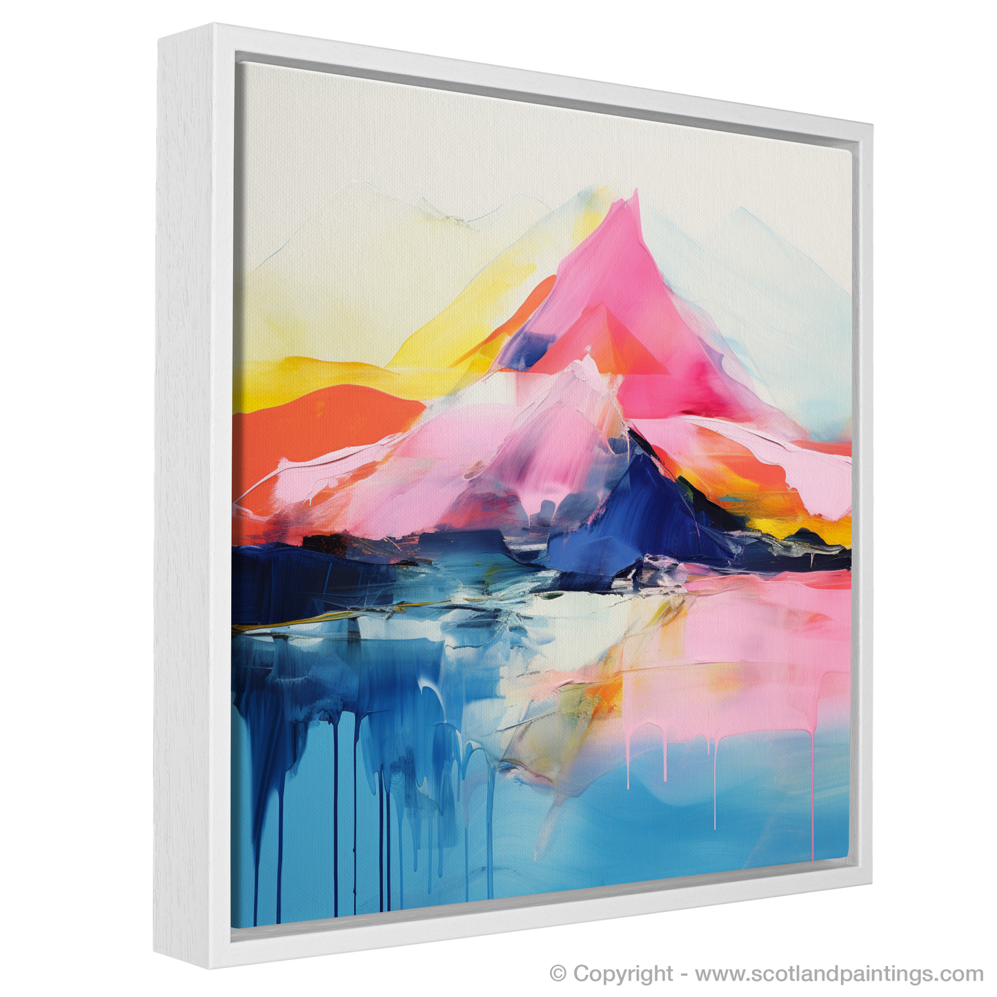 Painting and Art Print of Schiehallion entitled "Schiehallion Reverie: Abstract Ode to the Scottish Highlands".