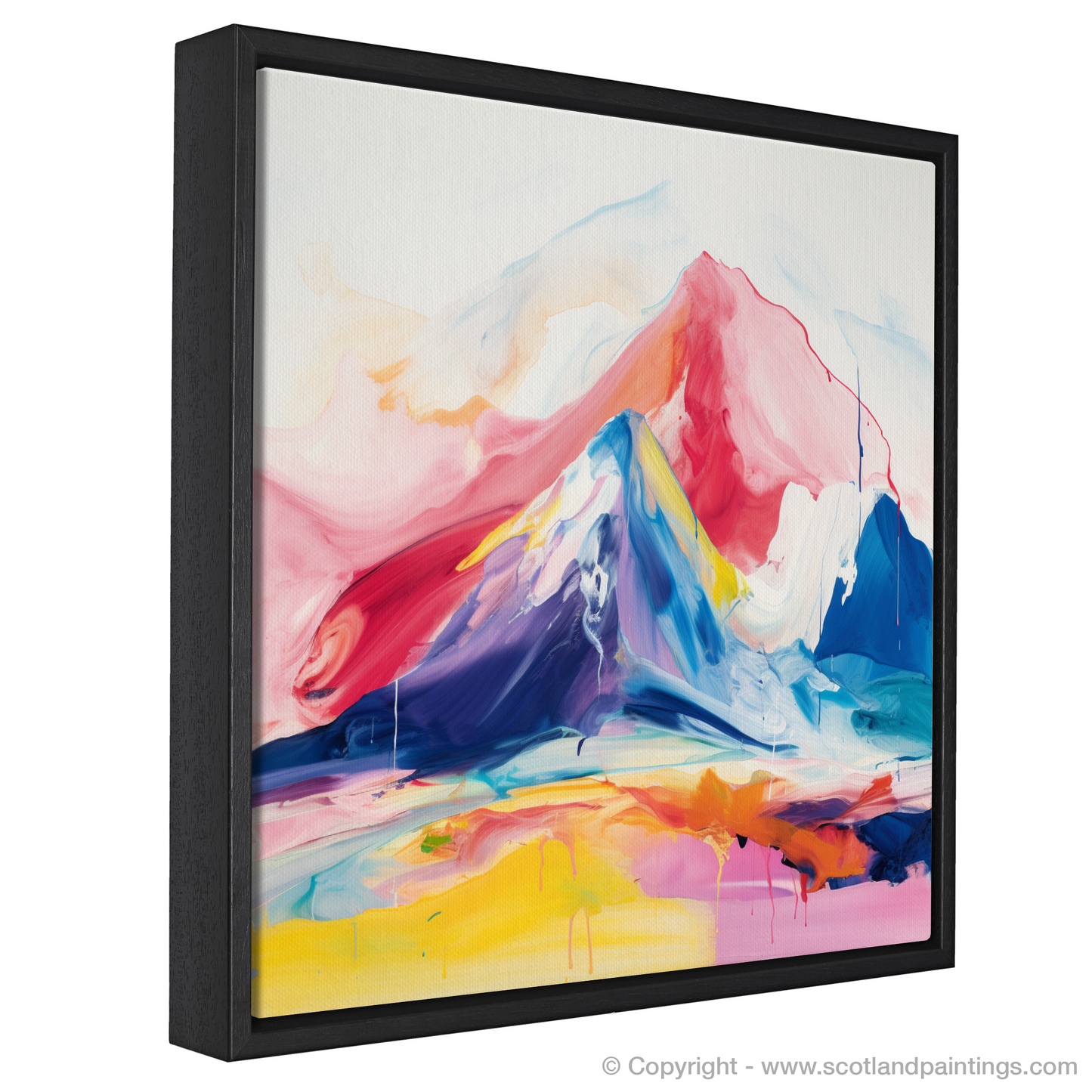 Painting and Art Print of Ben More entitled "Abstract Essence of Ben More".