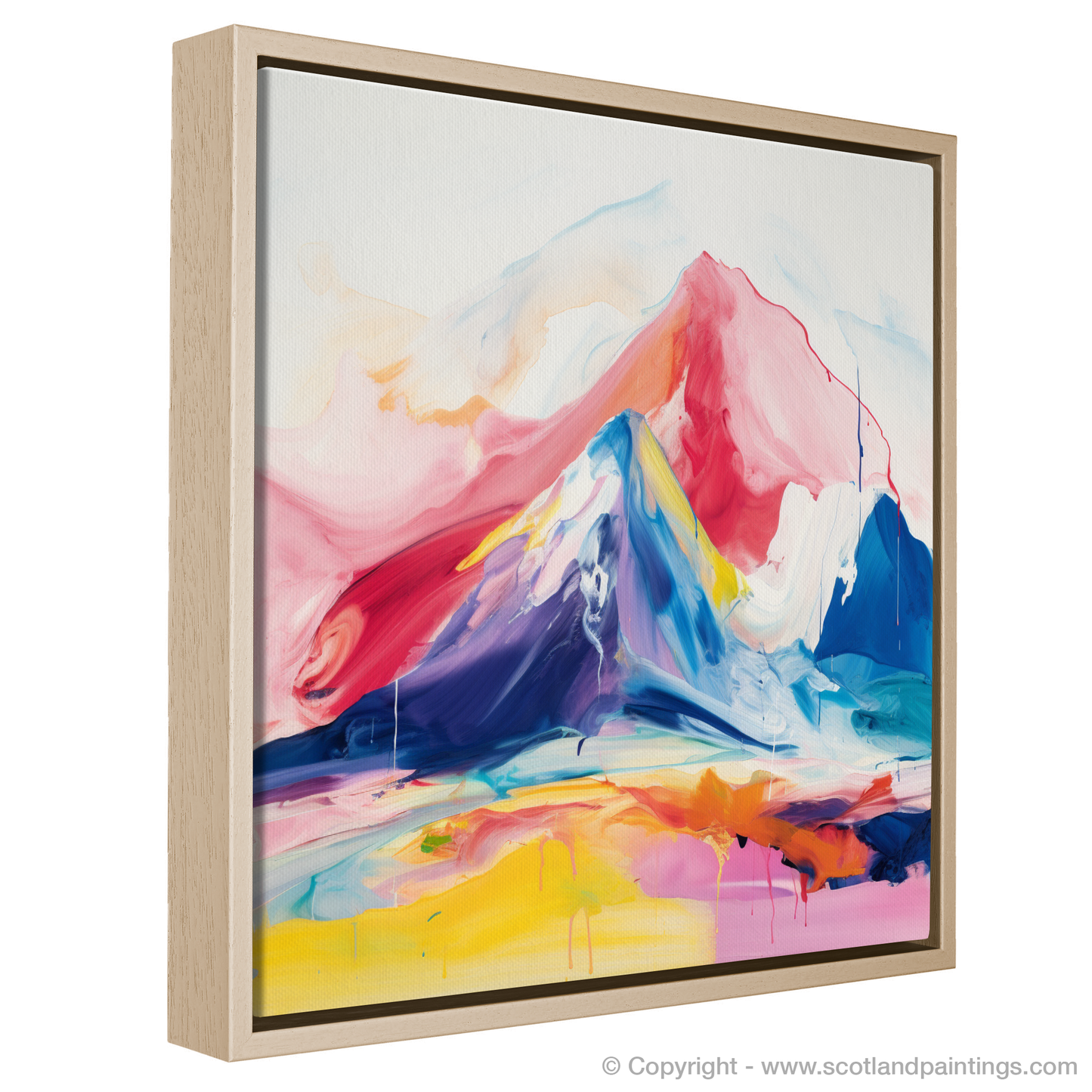 Painting and Art Print of Ben More entitled "Abstract Essence of Ben More".