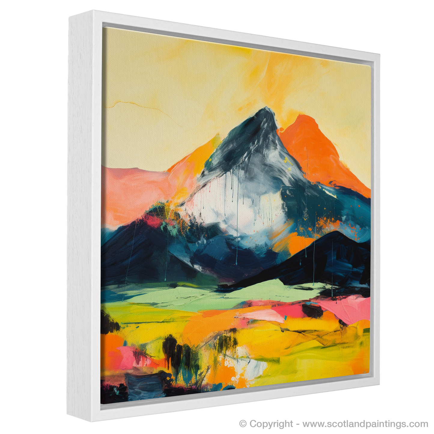 Painting and Art Print of Beinn Dòrain entitled "Abstract Symphony of Beinn Dòrain".