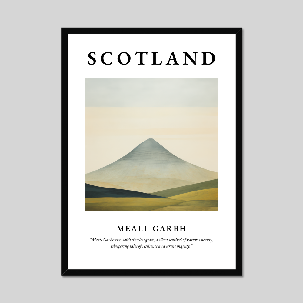 Poster of Meall Garbh, Scotland.