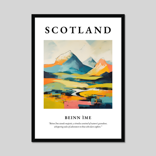 Poster of Beinn Ìme, Scotland.