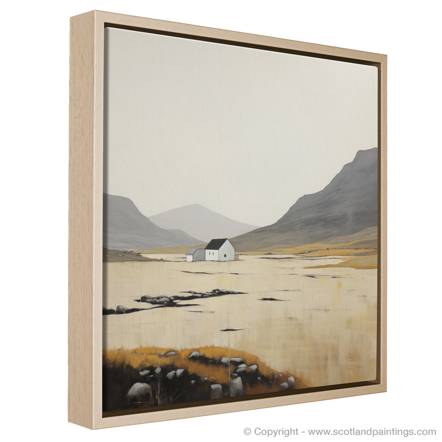 Painting and Art Print of The Cairnwell. Abstract Cairnwell: Geometric Solitude in the Scottish Munros.