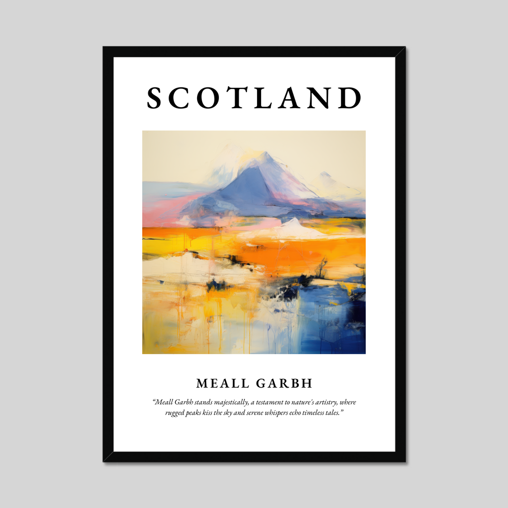 Poster of Meall Garbh, Scotland.