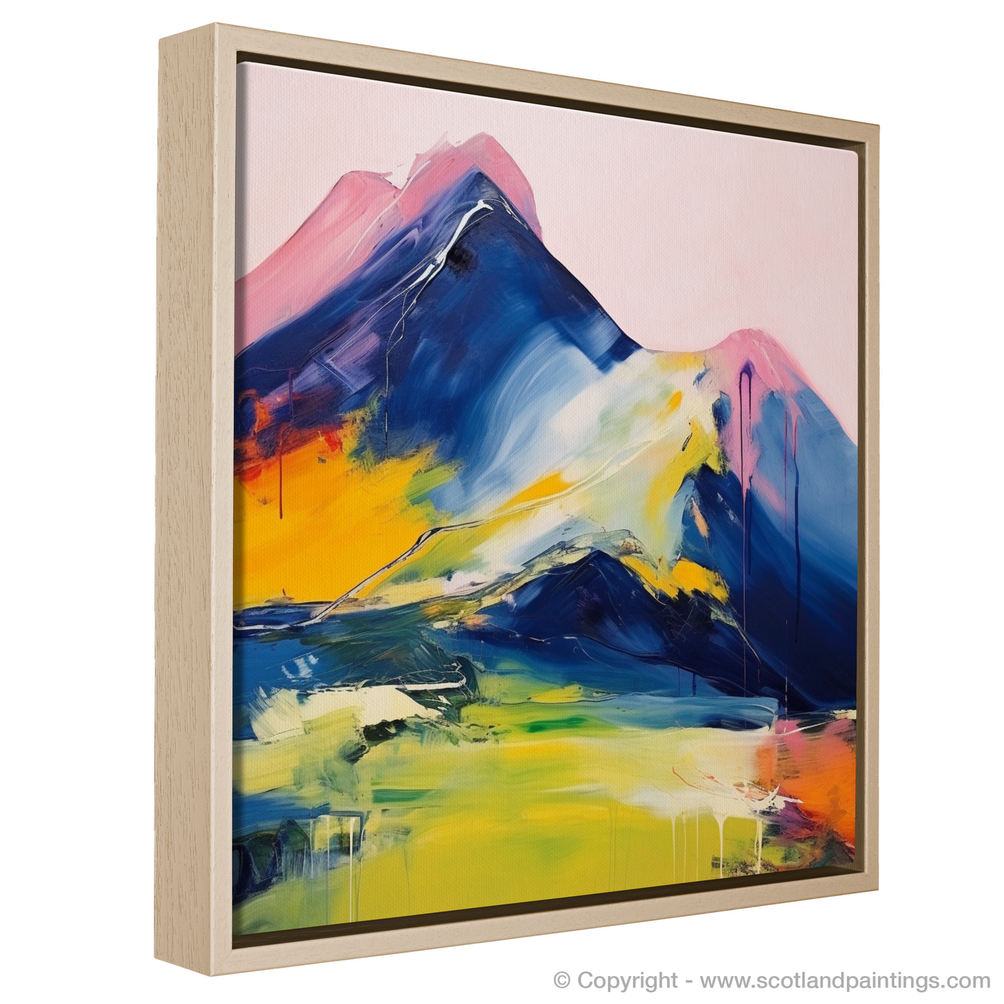 Painting and Art Print of Beinn Narnain entitled "Abstract Essence of Beinn Narnain".