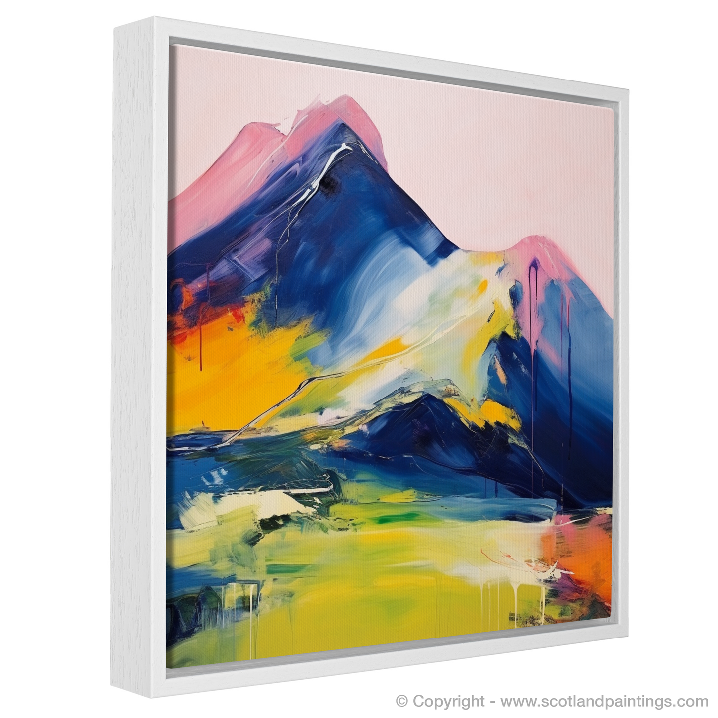 Painting and Art Print of Beinn Narnain entitled "Abstract Essence of Beinn Narnain".