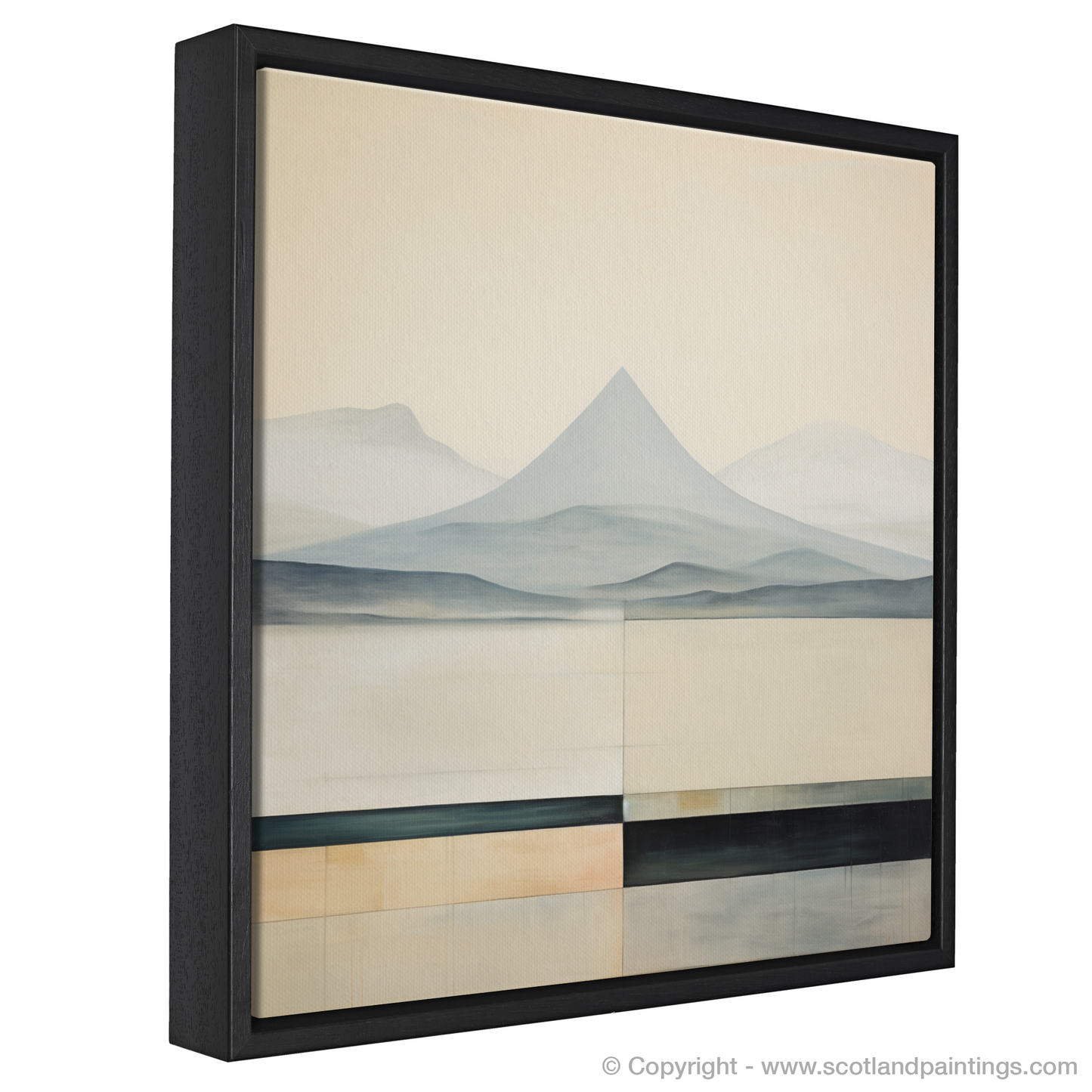 Painting and Art Print of Ben Lui entitled "Essence of Ben Lui: An Abstract Highland Canvas".