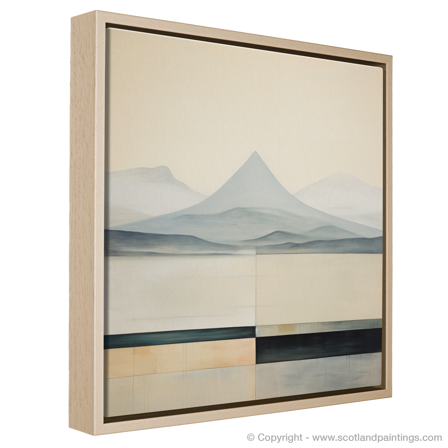 Painting and Art Print of Ben Lui entitled "Essence of Ben Lui: An Abstract Highland Canvas".