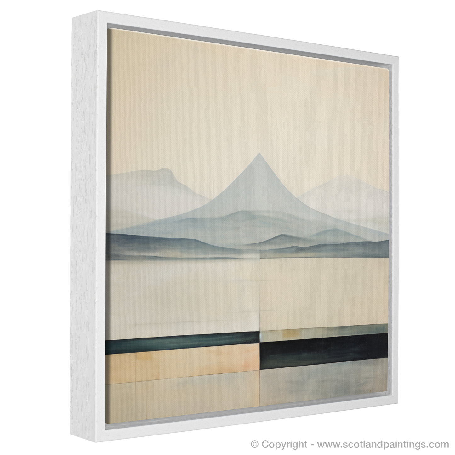 Painting and Art Print of Ben Lui entitled "Essence of Ben Lui: An Abstract Highland Canvas".