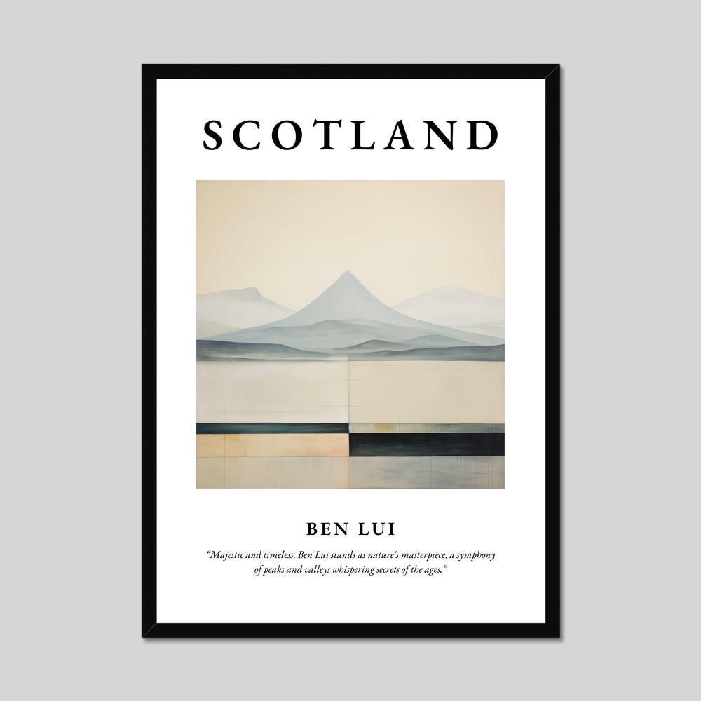 Poster of Ben Lui, Scotland.