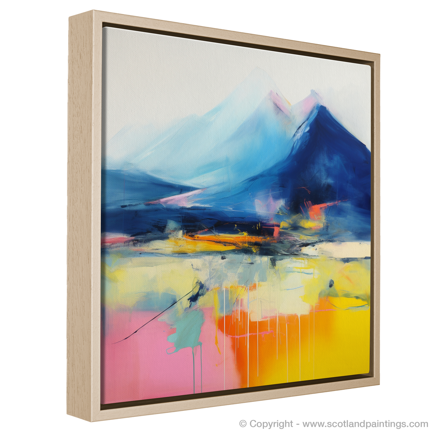 Painting and Art Print of Beinn Narnain entitled "Majestic Beinn Narnain: An Abstract Highland Symphony".