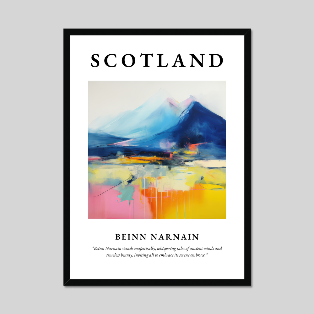 Poster of Beinn Narnain, Scotland.