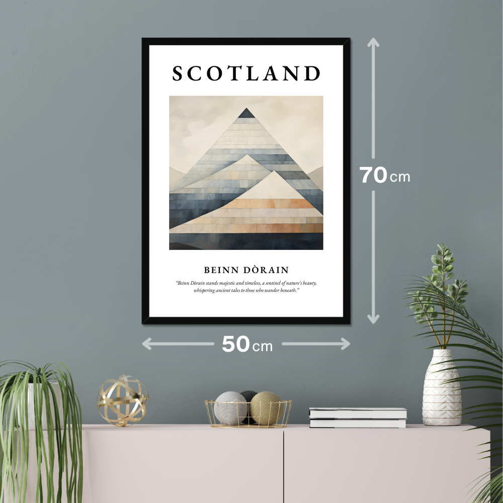 Poster of Beinn Dòrain hanging on a wall