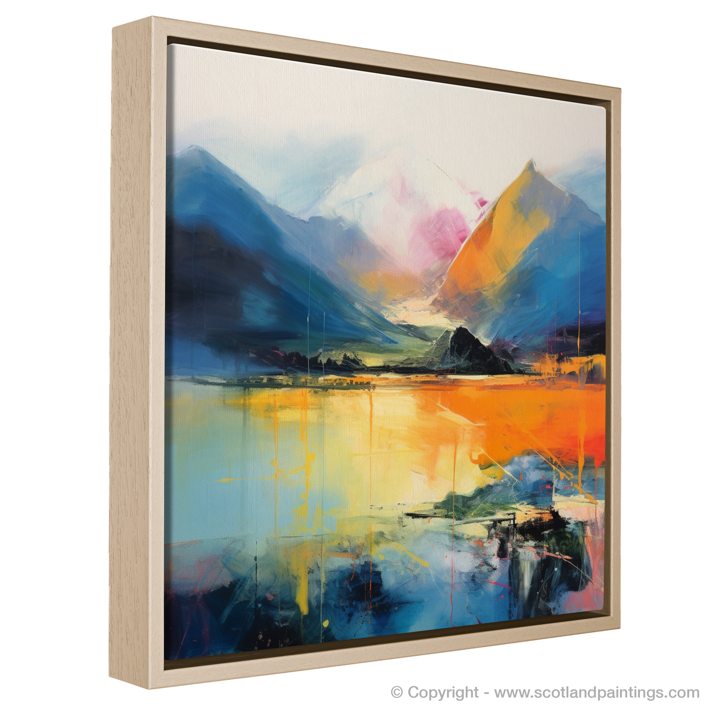 Painting and Art Print of Ben Vorlich (Loch Earn) entitled "Abstract Echoes of Ben Vorlich".