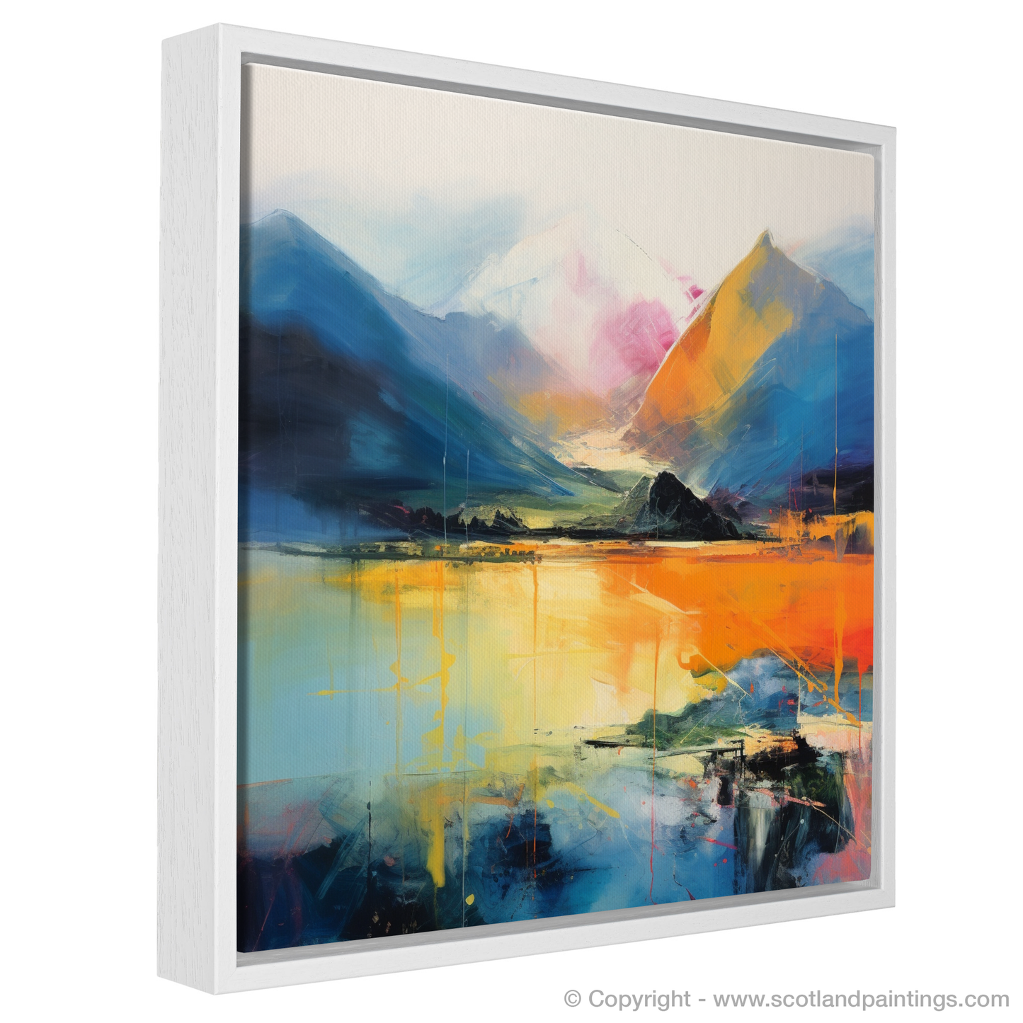 Painting and Art Print of Ben Vorlich (Loch Earn) entitled "Abstract Echoes of Ben Vorlich".