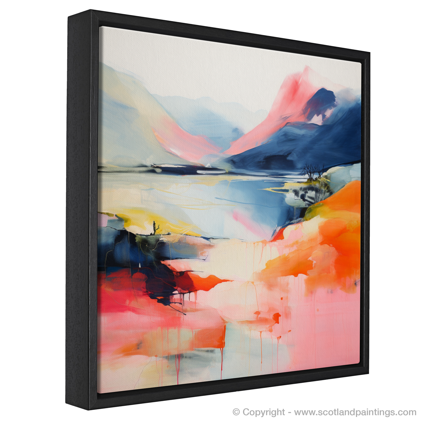 Painting and Art Print of Ben Vorlich (Loch Earn) entitled "Abstract Ode to Ben Vorlich".