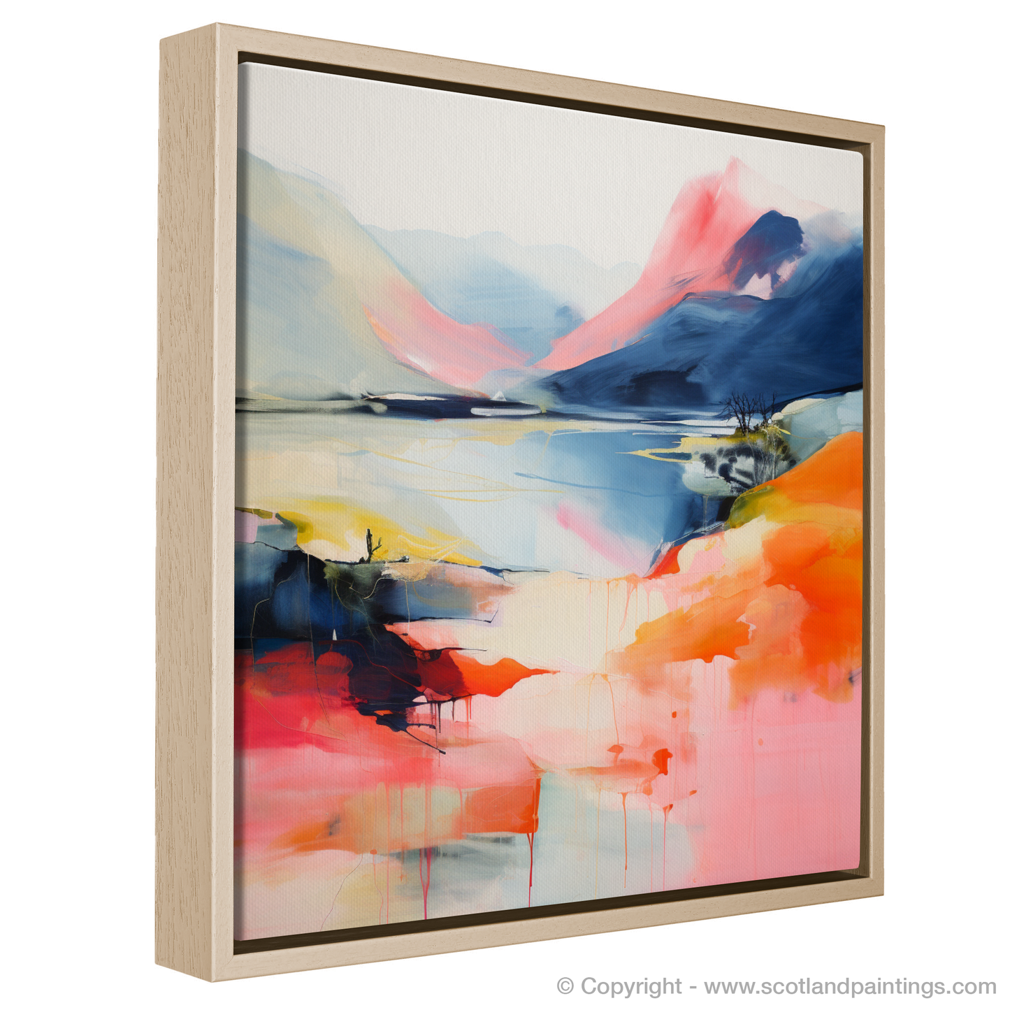 Painting and Art Print of Ben Vorlich (Loch Earn) entitled "Abstract Ode to Ben Vorlich".