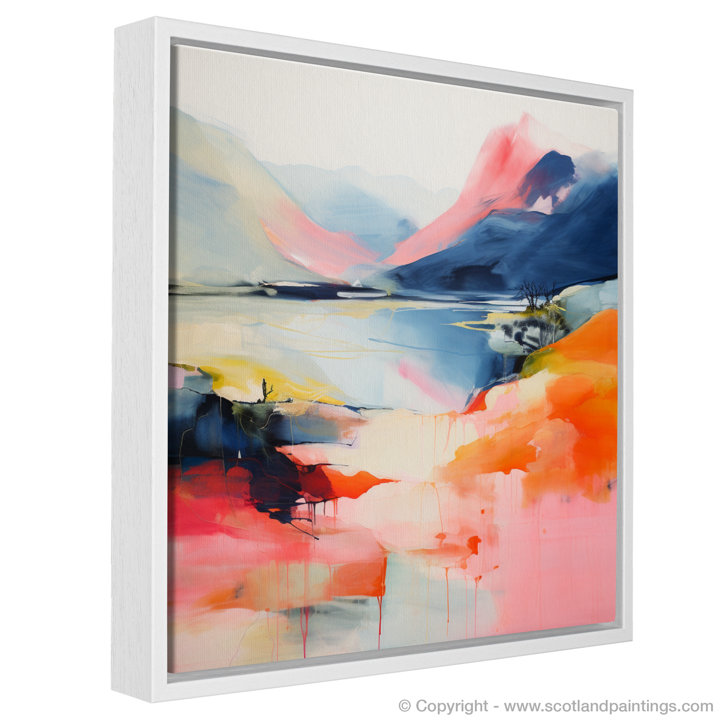 Painting and Art Print of Ben Vorlich (Loch Earn) entitled "Abstract Ode to Ben Vorlich".